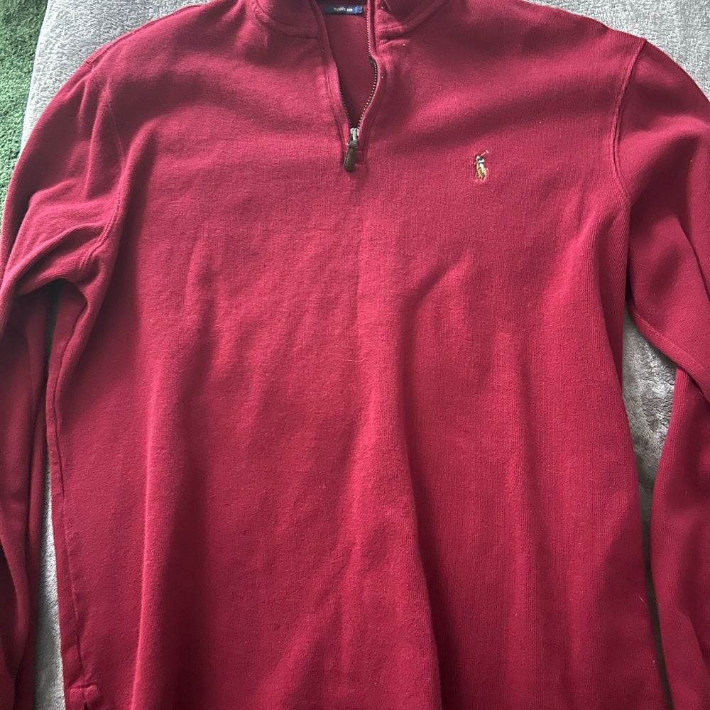 Polo Ralph Lauren Red Quarter-Zip Pullover